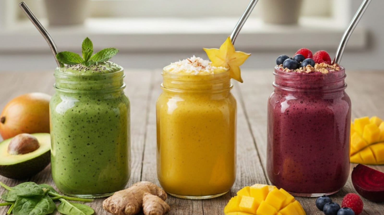 Vegan Smoothie for Glow: লাল-সবুজ ভেগান স্মুদি বাড়াবে জেল্লা