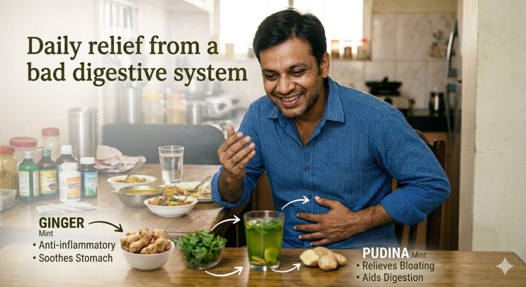 Ginger mint for digestion stomac relief. @TBSHerbTrove